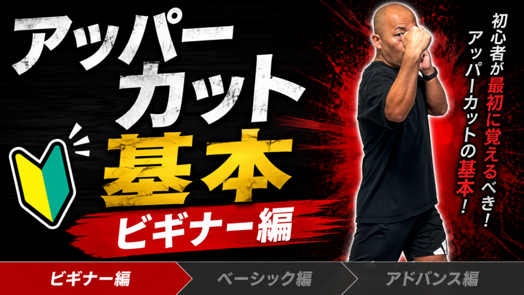 【アッパーカット① ビギナー編】初心者が最初に覚えるべきアッパーカットの基本、打ち方／どこで打つ？軌道、ガード、下半身の動きを解説